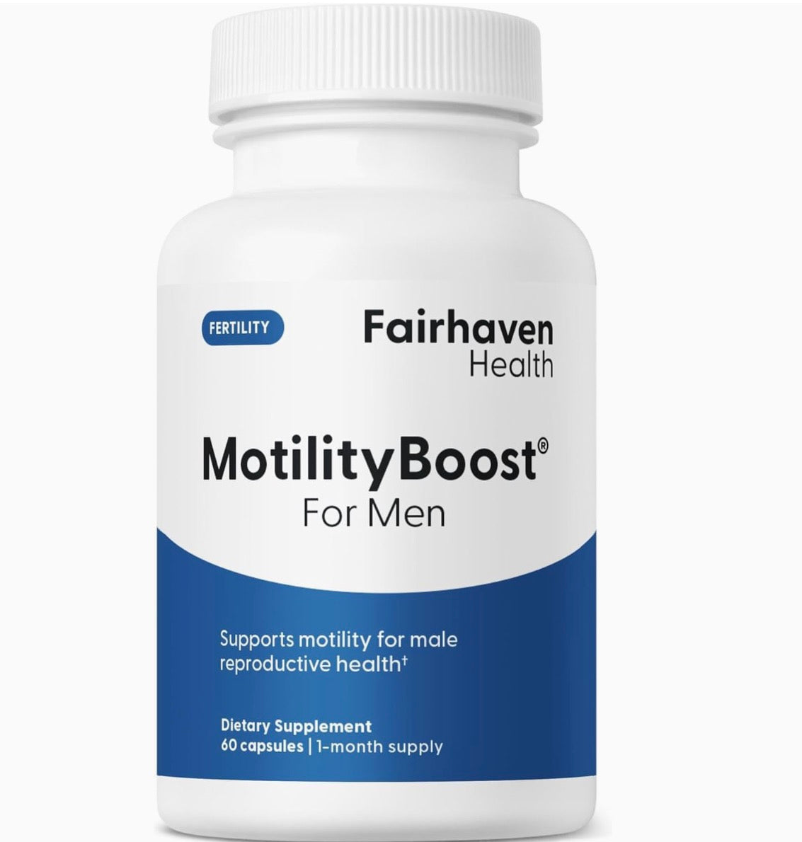 Fairhaven Health MotilityBoost for Men Vitamin B12, B6, CoQ10 and Quercetin