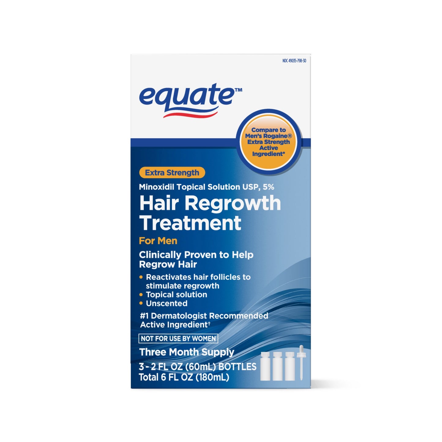 EQUATE MINOXIDIL EXTRA STRENGTH FOR MEN - ONE MONTH SUPPLY