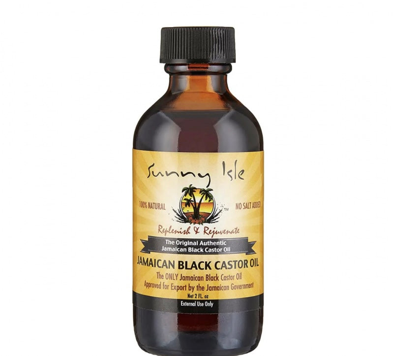 Sunny Isle Jamaican Black Castor Oil 4oZ | 100% Natural Treatment for Hair and Beard