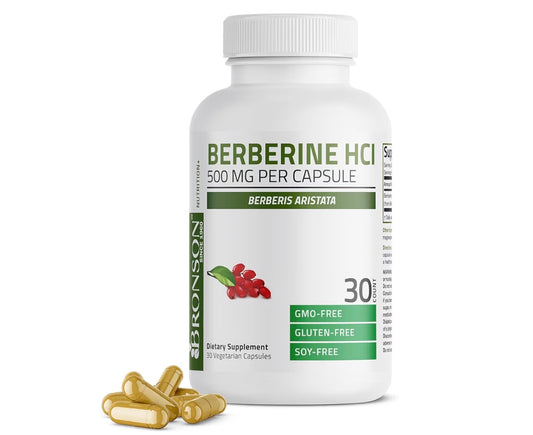 Bronson Berberine As Berberine HCI Berberis Aristata 500mg - 30 CAPS