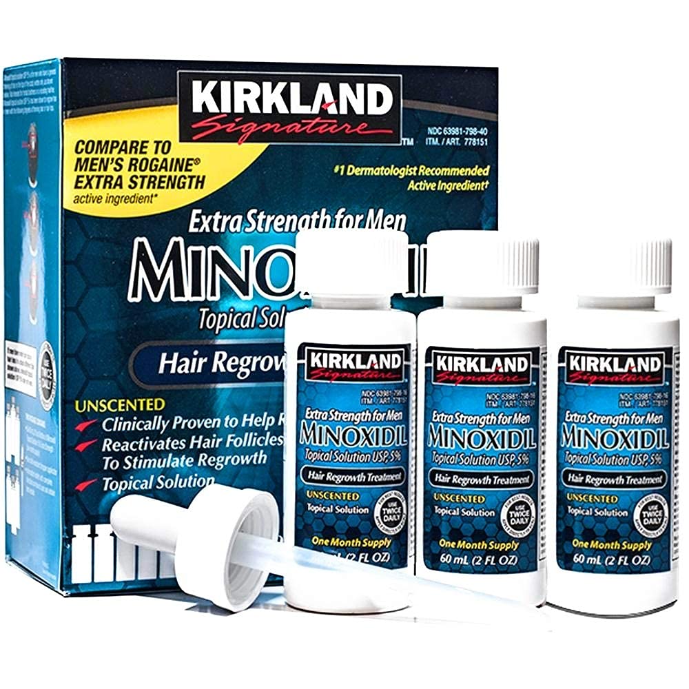 KIRKLAND MINOXIDIL EXTRA STRENGTH FOR MEN - FULL BOX