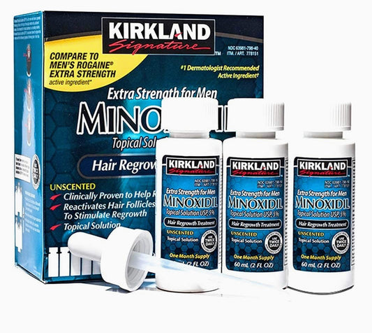 KIRKLAND MINOXIDIL LIQUID - FULL BOX [MADE IN ISREAL ]